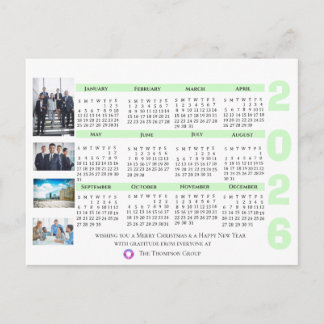 Postal Modern Corporate Company Logo Photo 2026 Calendar