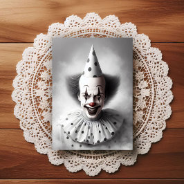 Postal Modern Day Creepy Clown Portrait 