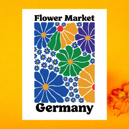 Postal Modern Germany Floral Flower Market Garden Meadow