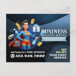 Postal Modern House Cleaning Maid Service Housekeeping