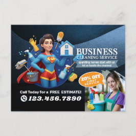 Postal Modern House Cleaning Maid Service Housekeeping