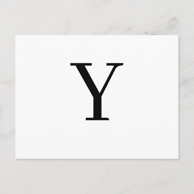 Postal Modern Letter Minimalist Initial Design (Anverso)
