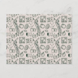 Postal Modern Millennial Dad Doodle Pattern Father's Day