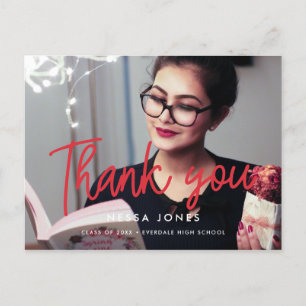 Postal Modern Photo Graduation Gracias