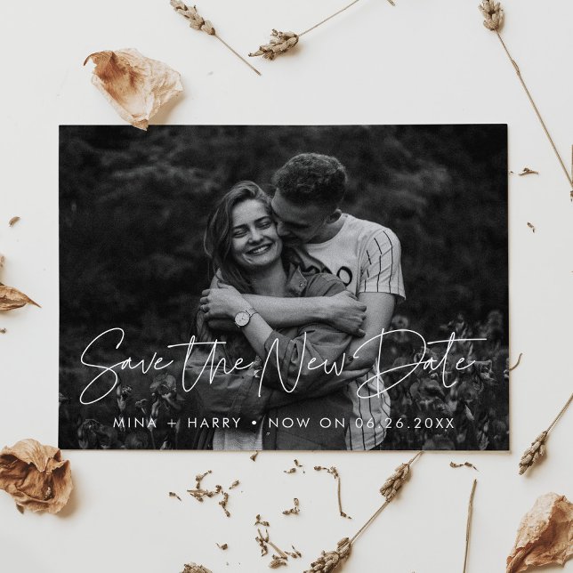 Postal Modern Save the New date photo (Subido por el creador)
