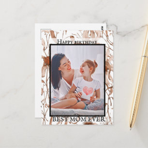 Postal Modern vibrant color mother photo art