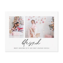 Moderna Bendición 2 fotos Navidades de guiones