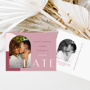 Postal Moderna boda de fotos en arca borgoñona salva la f