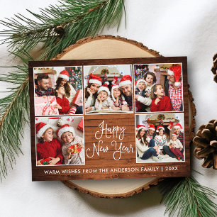 Postal Moderna caligrafía divertida Madera 5 Fotografía A