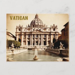 Postal Moderna Ciudad del Vaticano Viaje Arte Vintage