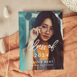 Postal Moderna clase de moda de 2024 Graduación de fotos