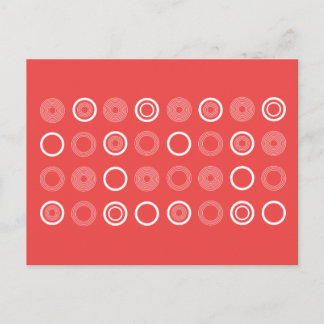 Postal moderna con patrón de puntos polka