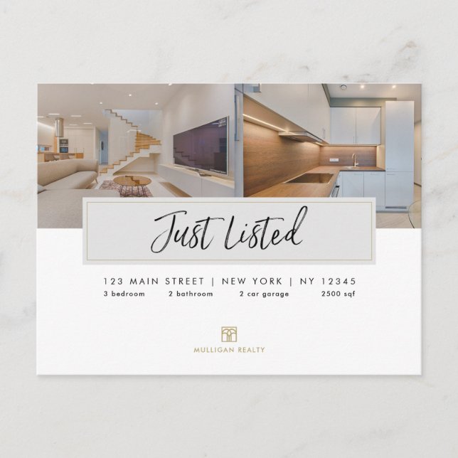 Postal moderna de Real Estate Broker - ACABA DE EN (Anverso)