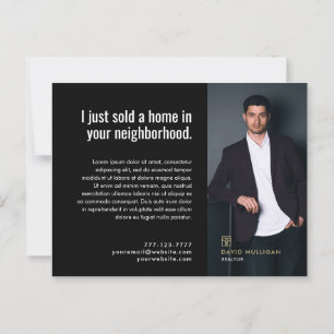 Postal moderna de Real Estate Broker - ACABA DE VE
