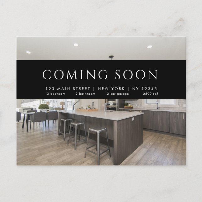 Postal moderna de Real Estate Broker - PRONTO (Anverso)