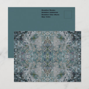 Postal Moderna, De Una Especie De Arte Abstracto En Un Se