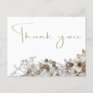 Postal Moderna Ducha Bridal Gracias 