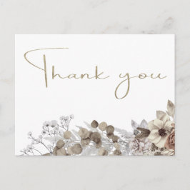 Postal Moderna Ducha Bridal Gracias 