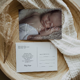 Postal Moderna ducha minimalista bebé gracias