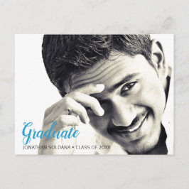 Postal Moderna fiesta de graduación de fotos