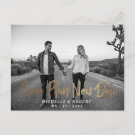 Postal moderna foto de escritura en negrita cambiar la fe