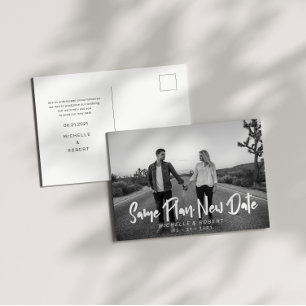 Postal Moderna Fotos En Negrita Cambiar La Fecha