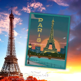 Postal Moderna Francia París je t'aime Eiffel Viaje
