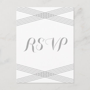 Postal moderna gris de la respuesta de Deco