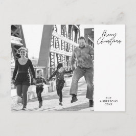 Postal Moderna Minimalista, Feliz Navidad. Foto de la fam