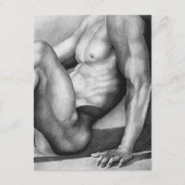 Postal Moderna postraumatóloga de arte masculino