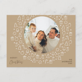 Postal Moderna publicación romántica, navideña