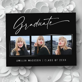 Postal Moderna y elegante caligrafía con escritura de tin