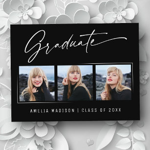 Postal Moderna y elegante caligrafía con escritura de tin