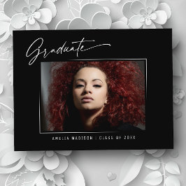 Postal Moderna y elegante caligrafía con tinta de tinta f