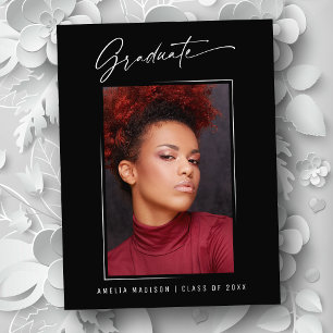 Postal Moderna y elegante caligrafía con tinta de tinta f