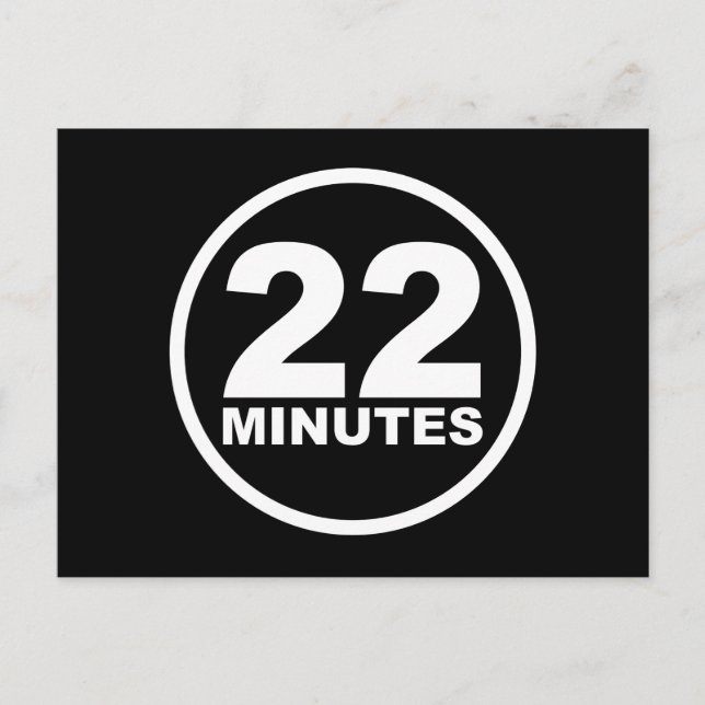 Postal Moderno - 22 Minutos (Anverso)