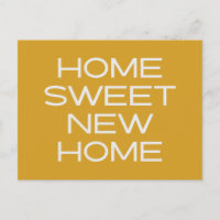 Moderno Amarillo Único Simple Nos Mudamos Nueva Di