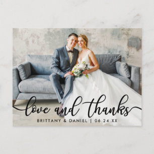Postal Moderno Amor Tendencias Agradecimiento Fotografía 