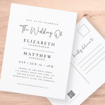 Moderno Boda elegante Minimalista