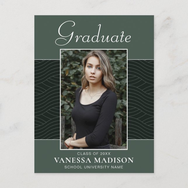 Postal Moderno | Elegante Grado de fotos de la Fábrica de (Anverso)