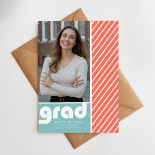 Postal Moderno Grad Agradecimiento de Graduación Foto Min