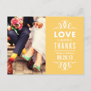 POSTAL MODERNO HIPSTER   BODA GRACIAS POR PUBLICAR TARJET