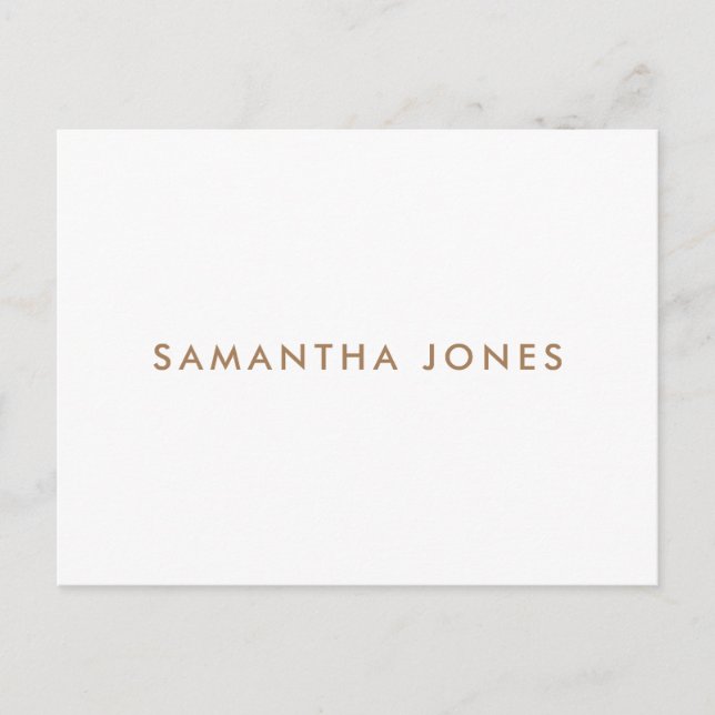 Postal Moderno minimalista (Anverso)