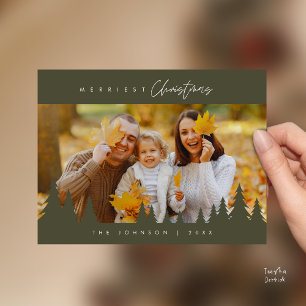 Postal Moderno Minimalista, Navidades más alegres Foto de