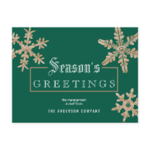 Moderno Negocio De Madera Vintage De Snowflake Ver