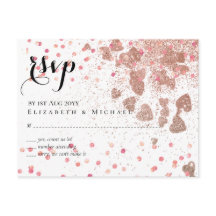 Moderno Rosa Gold Trendy Budget Boda