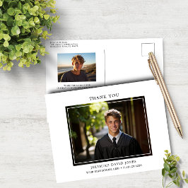 Postal Moderno Simple Agradecimiento de Graduación con Fo