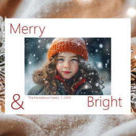 Postal Moderno Simple Alegre & Brillante 1 Foto