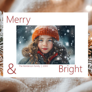 Postal Moderno Simple Alegre & Brillante 1 Foto