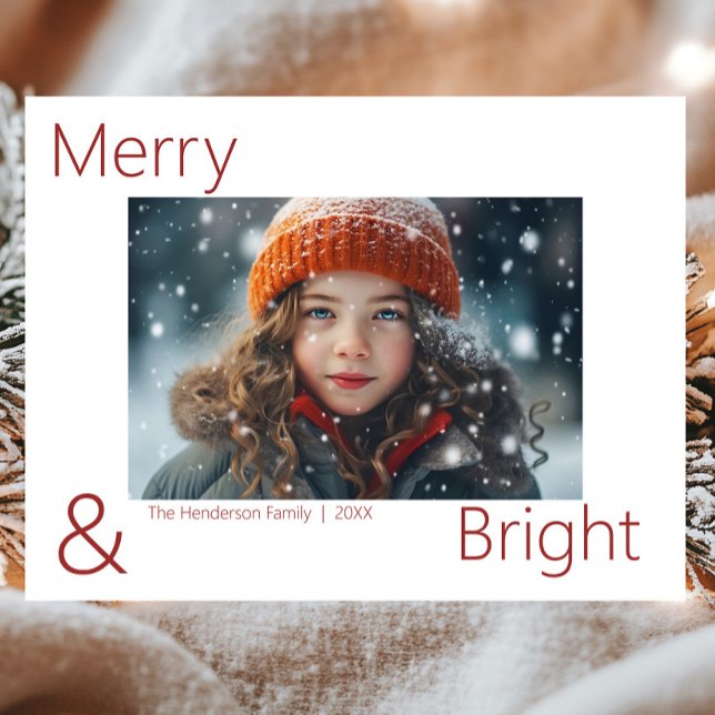 Postal Moderno Simple Alegre & Brillante 1 Foto (Subido por el creador)